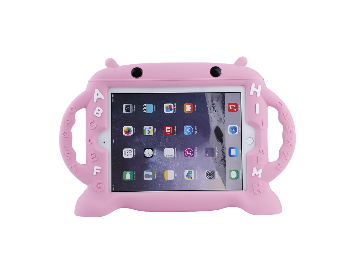 Funda protectora de silicona suave a prueba de golpes para iPad 9.7 2/3/4 en oro rosa claro
