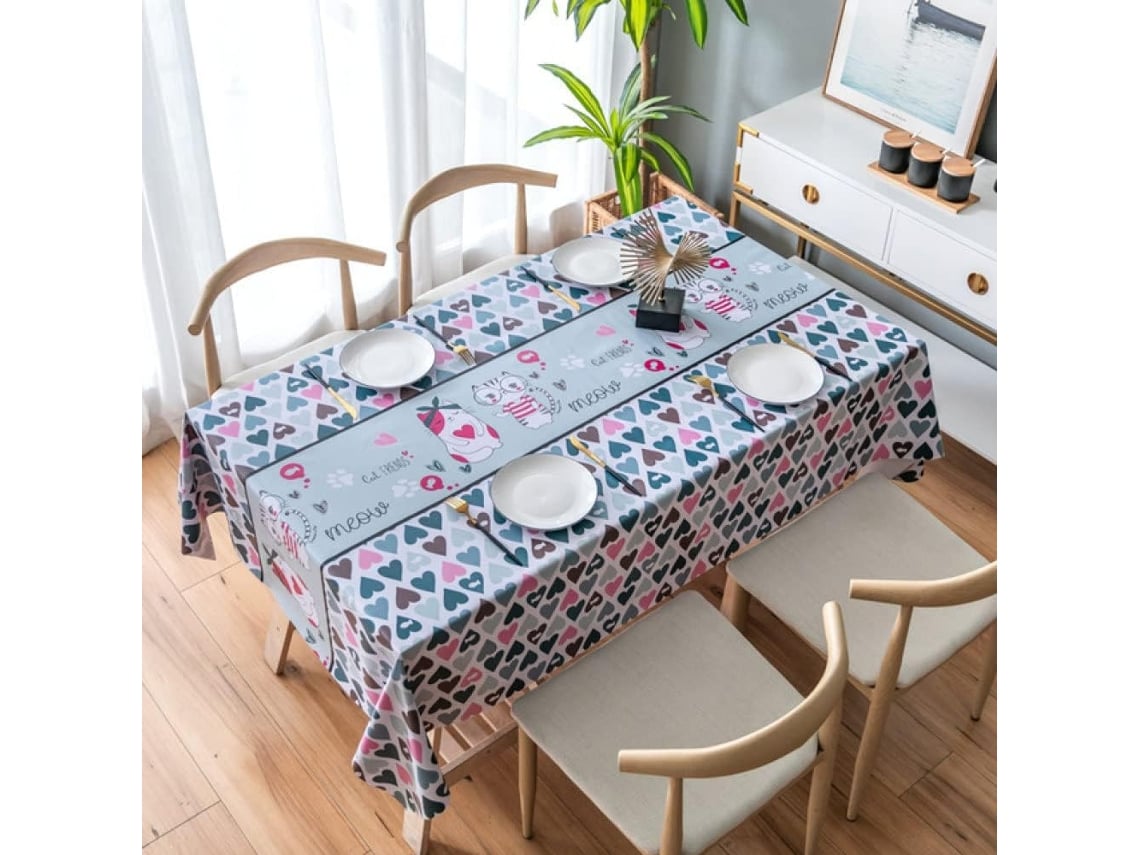 Toalha De Mesa Em Pvc, Capa De Mesa Impermeável