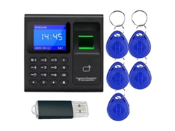 Máquina digital de control de tiempo y asistencia con contraseña y RFID para empleados C10