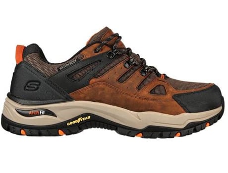 Zapatillas Deportivas SKECHERS Arch Fit Dawson Argosa Hombre (Marrón - Material Sintético, Tejido -45)