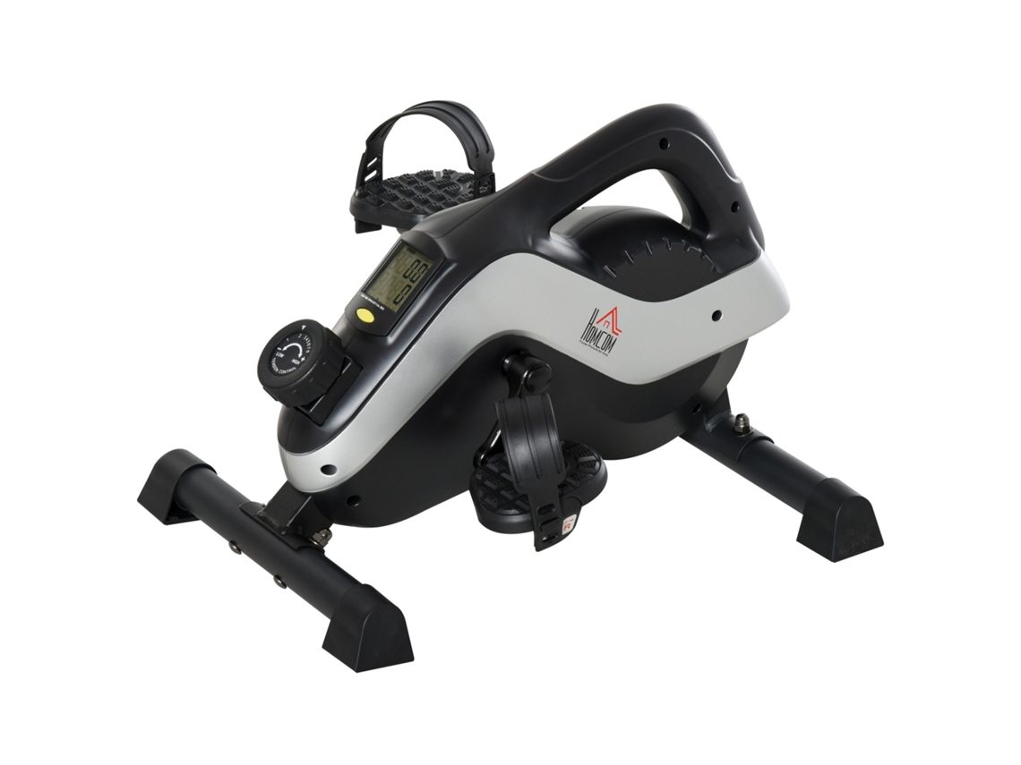 Mini pedaleador para entrenamiento de piernas con cinturón y alfombrilla antideslizante