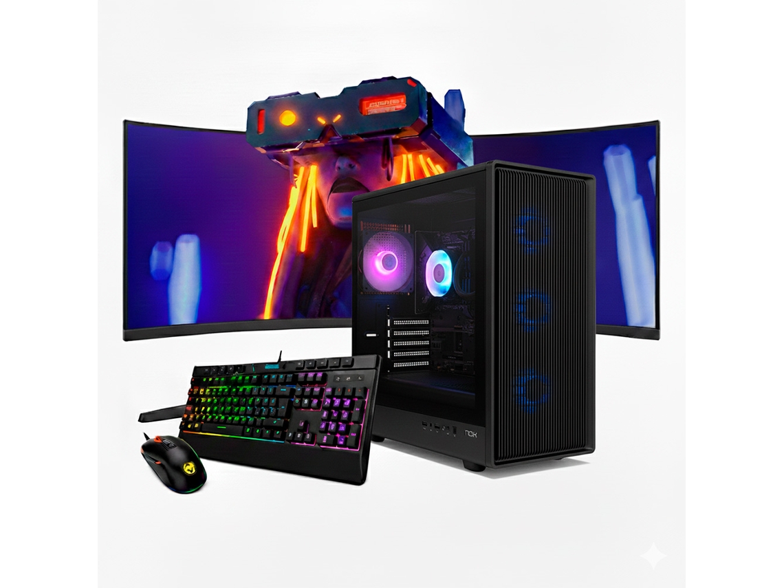 Neo-pc Gaming Intel I7 14700kf / Rtx 5070 / 16gb Ram / 1tb Ssd / Windows 11 Pro / Monitor Curvo 34” Qhd 165hz
