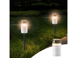 Nuevas Lámparas Solares Para Tumbas: Vela Solar Led Para Tumbas Con Luz Parpadeante Y Batería