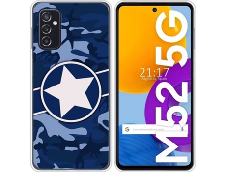 Carcasa Samsung Galaxy M52 5G TUMUNDOSMARTPHONE Camuflaje 03 Multicolor