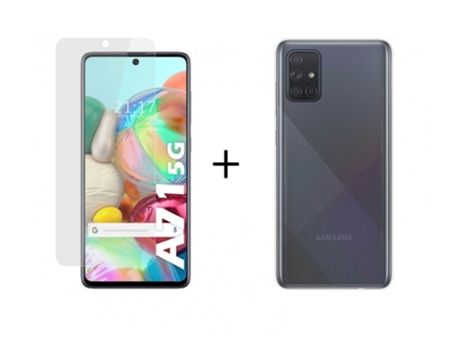 Carcasa + Protector de Pantalla Samsung Galaxy A71 5G TUMUNDOSMARTPHONE Pack Transparente