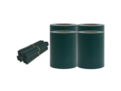 Juego de 4 paneles de privacidad para jardín de PVC verde mate MAISON EXCLUSIVE (35 x 0,19 m)