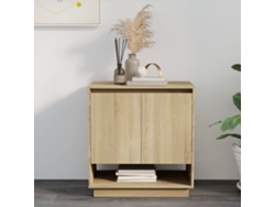Aparador De Madera Contrachapada Roble Sonoma 70x41x75 Cm