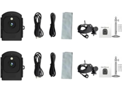 2 Cámaras De Lapso De Tiempo Para Exteriores Hd 1080p Con Grabadora De Video Para Condiciones De Poca Luz