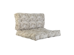 Set 2 Cojin Suelo Algodon Hojas 120x80x16cm