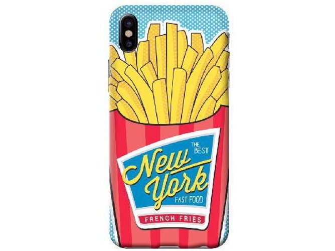 Funda iPhone X, XS BENJAMINS Pop Art Pop Fries Rojo