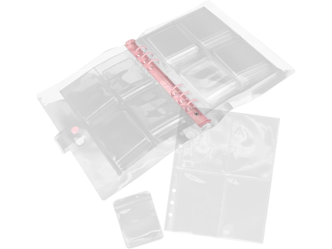 Organizador Joyas Antioxidante Tamaño A5 80 Piezas Bolsillos Transparentes Capacidad Pendientes Anillos