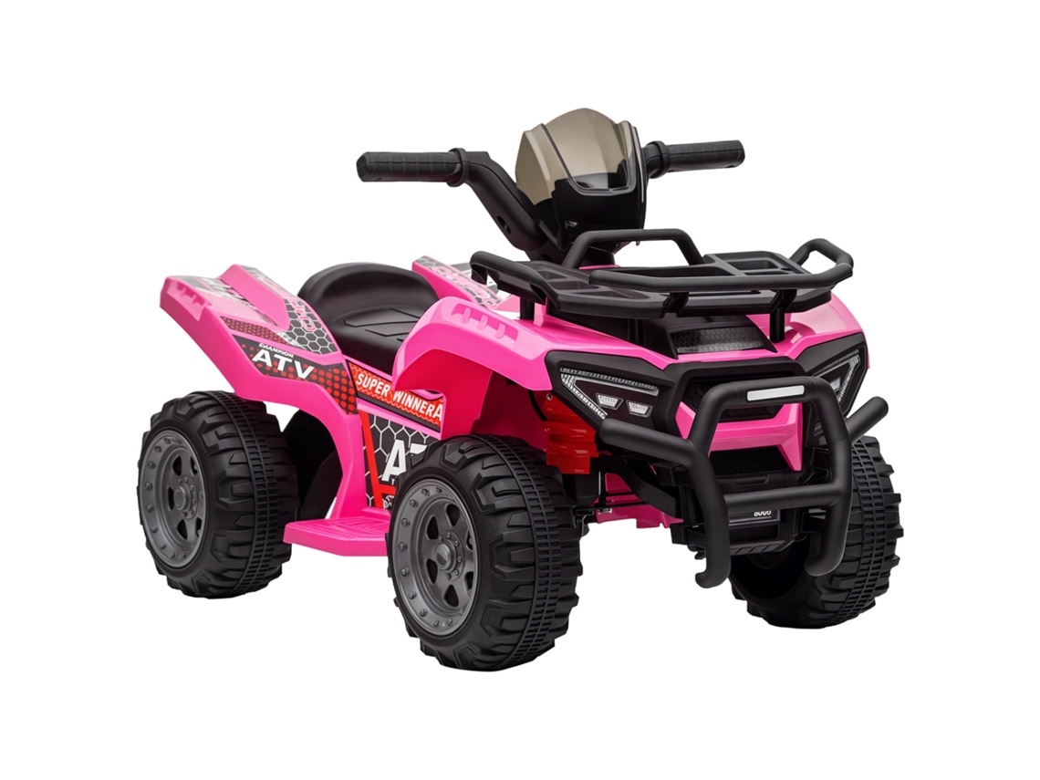 Quad Eléctrico Infantil 6v 18-36 Meses 2km/h Compacto Rosa