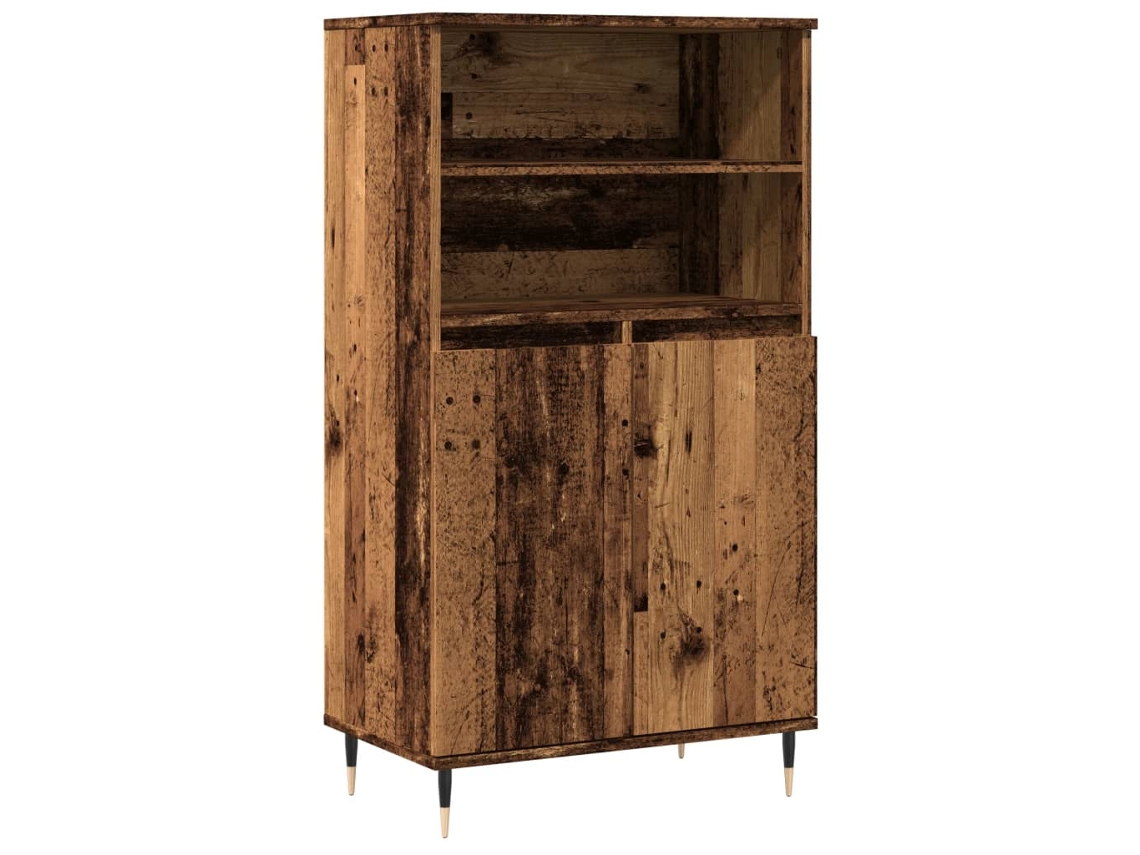 Maison Exclusive - Aparador Alto Madera De Ingeniería Envejecida 60x36x110 Cm
