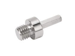 Adaptador de taladro eléctrico a amoladora angular con conectores hexagonales M14 para brocas de núcleo metálico.
