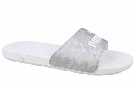 Chanclas PUMA Cool Cat 20 Wns Blanco, Plata (Tam: 40.5 eu)