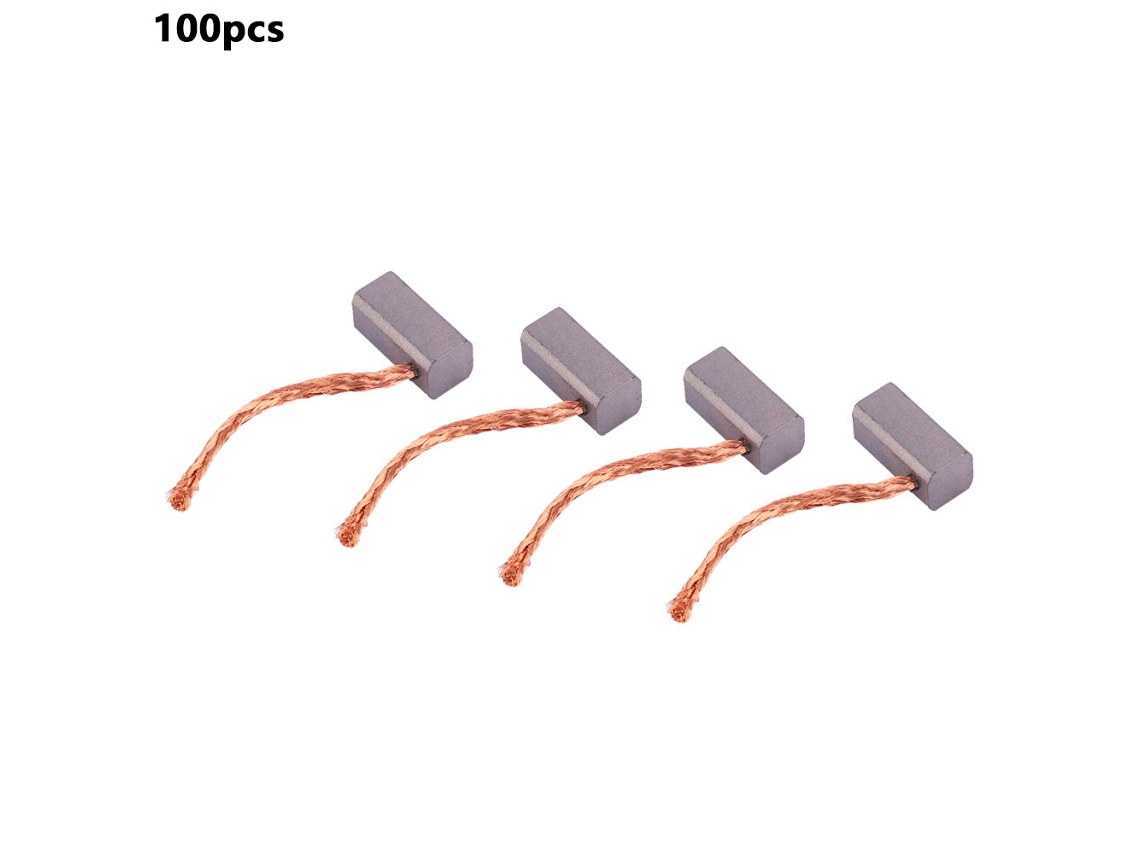 100 Unidades De Escobillas De Carbón J435a Para Motor De Ventilador Electrónico De Coche De 12v/24v, 6x6x12,5mm