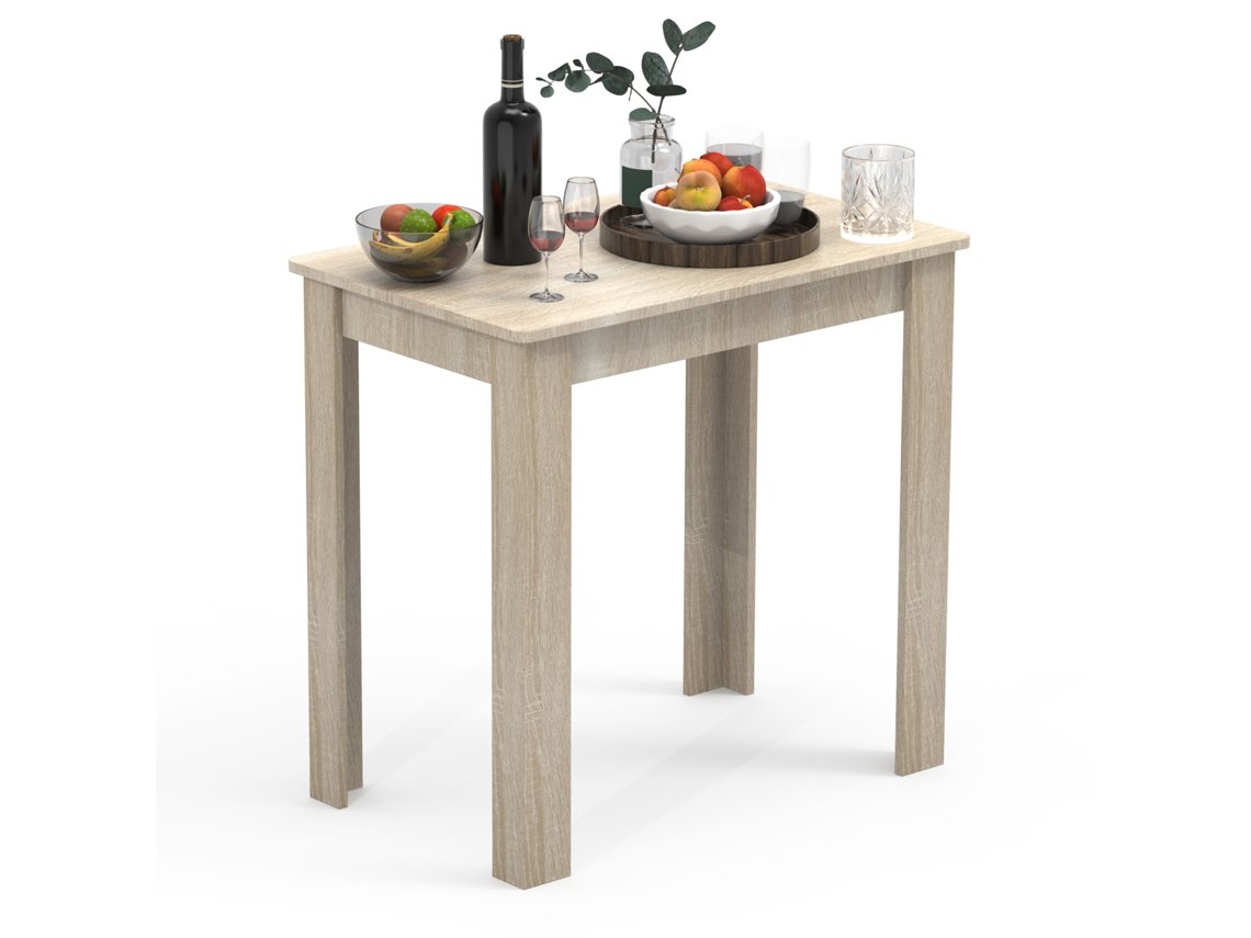 Mesa De Comedor De Madera Mesa De Cocina Esal 80x50 Cm Vcm
