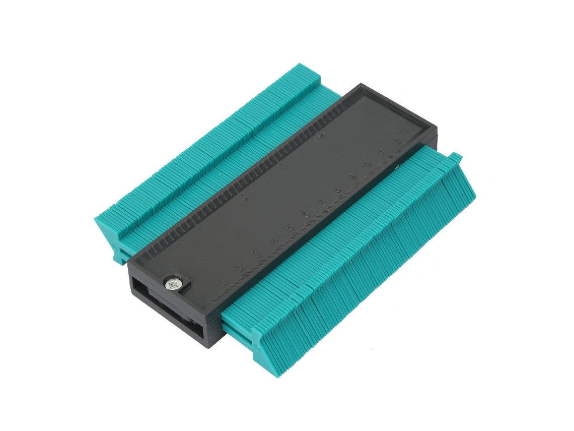 Medidor De Contorno De Perfil Abs De 120 Mm Para Baldosas Y Laminados, Verde Oscuro