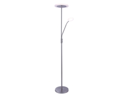 Lámpara de Pie Bayani con Brazo de Lectura 28W6W Led 3000-6500K Alt.179Xd.25Cm Níquel FERRIMEX
