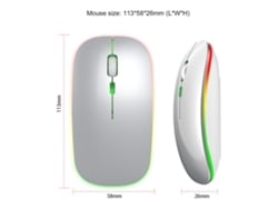 Ratón inalámbrico ultrafino M40 de 2,4 G, recargable, silencioso, diseño ergonómico, 3 velocidades de movimiento ajustables, color negro