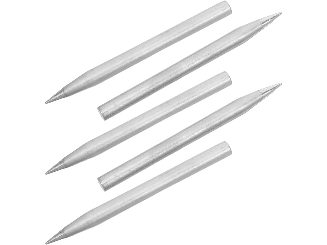 Kit Com 5 Pontas Cônicas Longas De Reposição Para Ferro De Soldar De 60w