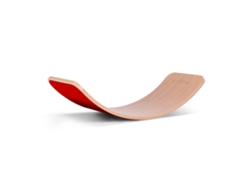 Tabla de Equilibrio WOBBEL (Madera - Rojo - 90 x 30 cm)