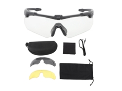 2026-gafas Deportivas Al Aire Libre Con Protección Uv Antiviento Para Ciclismo Y Motocicleta Con Lentes Intercambiables Negro