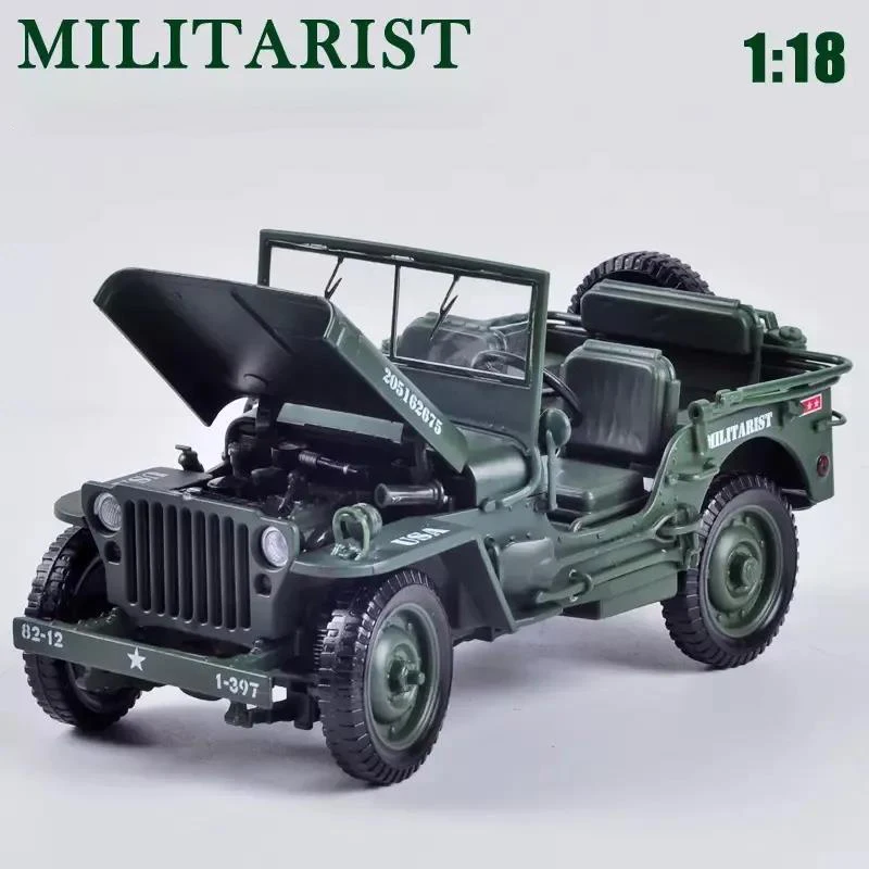 (verde) Miniatura De Carro Em Liga Metálica Fundida Na Escala 1:18 - Brinquedo De Carro Com Som E Luz De Alta Simulação