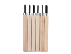 Juego De 6 Cuchillos De Grabado De Acero 55 Para Escultura En Madera Y Caucho - Para Principiantes