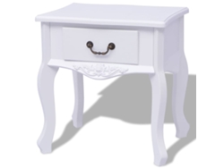 Maison Exclusive - Mesitas De Noche 2 Unidades Mdf Blanca