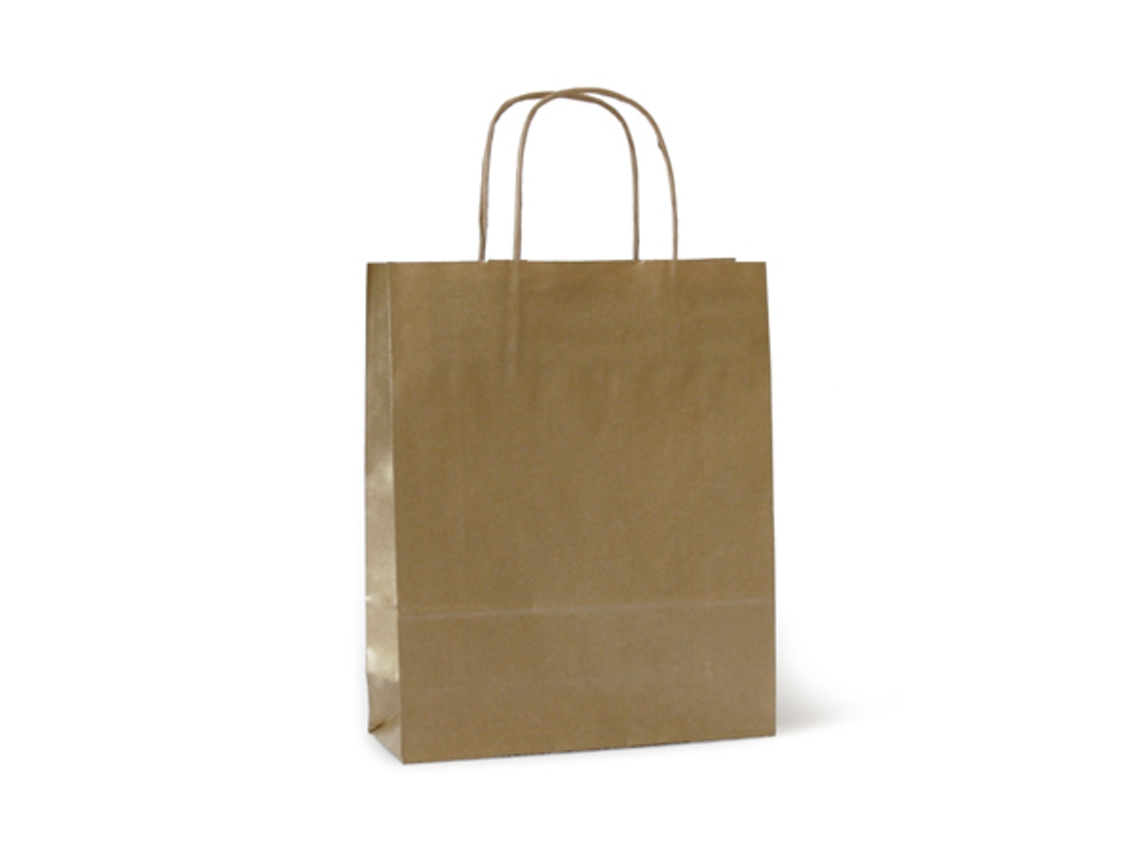 Bolsa de Papel EUROPRICE Kraft MN (1 Unidade - Crudo - 36,5 x 27 x 12,5 cm)