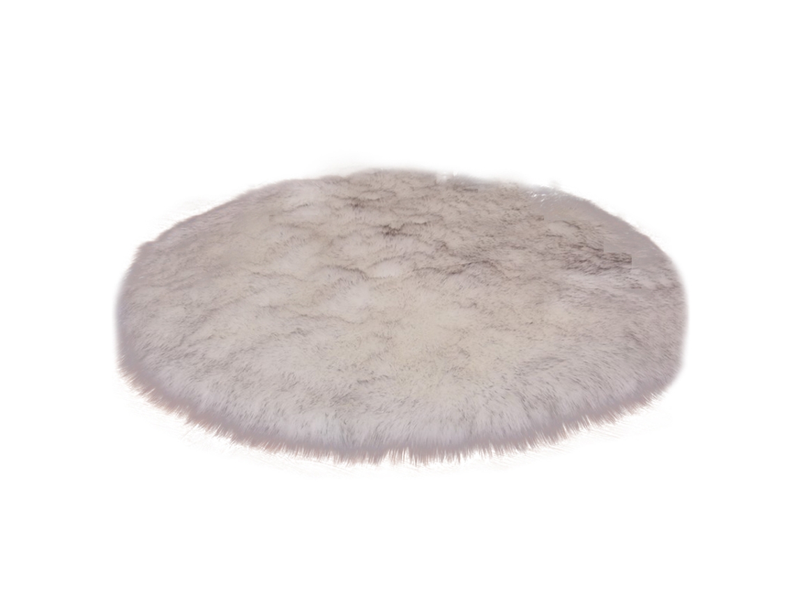 Nail Table Fuzzy Alfombra, Antideslizante Fuzzy Redonda Alfombra Peluche Alfombra