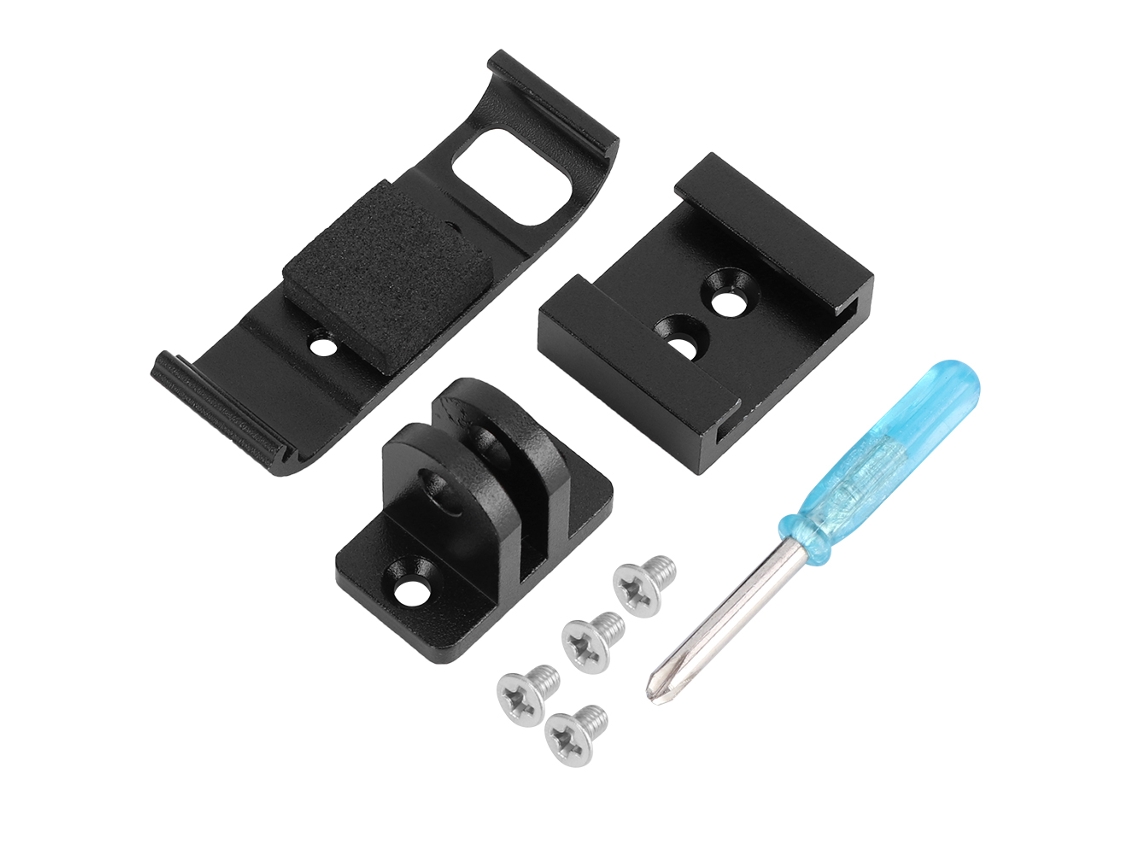 NEVEANCE Accesorios protectores para cámara de acción con base metálica y tapa lateral de batería para GoPro Hero8 Black