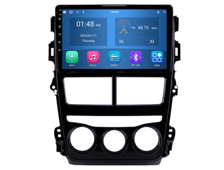 Autoradio 4GB RAM64GB ROM ROVERONE para Toyota Yaris Vios 2017 - 2020 CarPlay Android Coche Radio Bluetooth Navegación