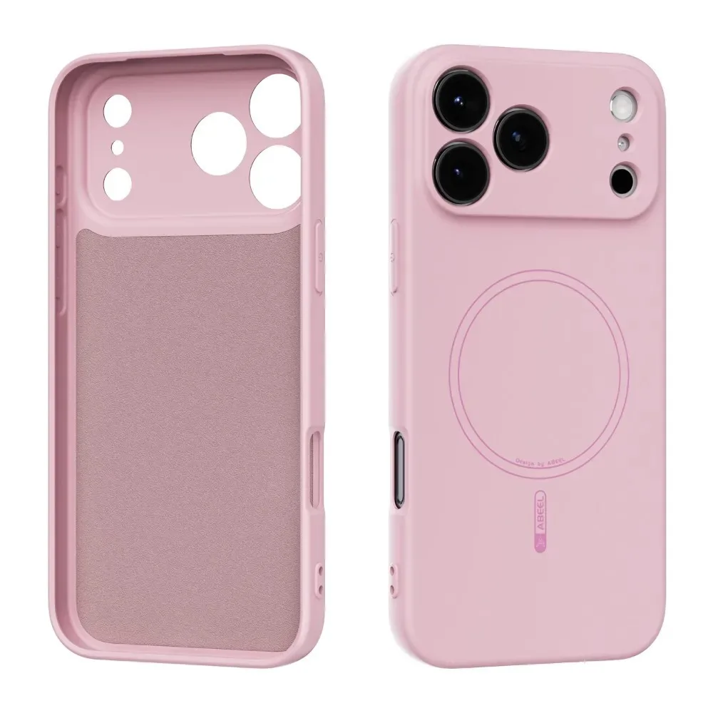 (iphone Air Rosa) Funda De Silicona Líquida Para Iphone, Con Función Magnética Magsafe.