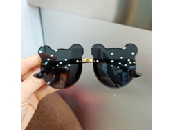 Gafas de sol para niños exclusivas del sudeste asiático con lindas flores de dibujos animados, gafas negras