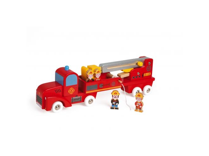 Camión de Bomberos Grande con 4 Figuras JANOD