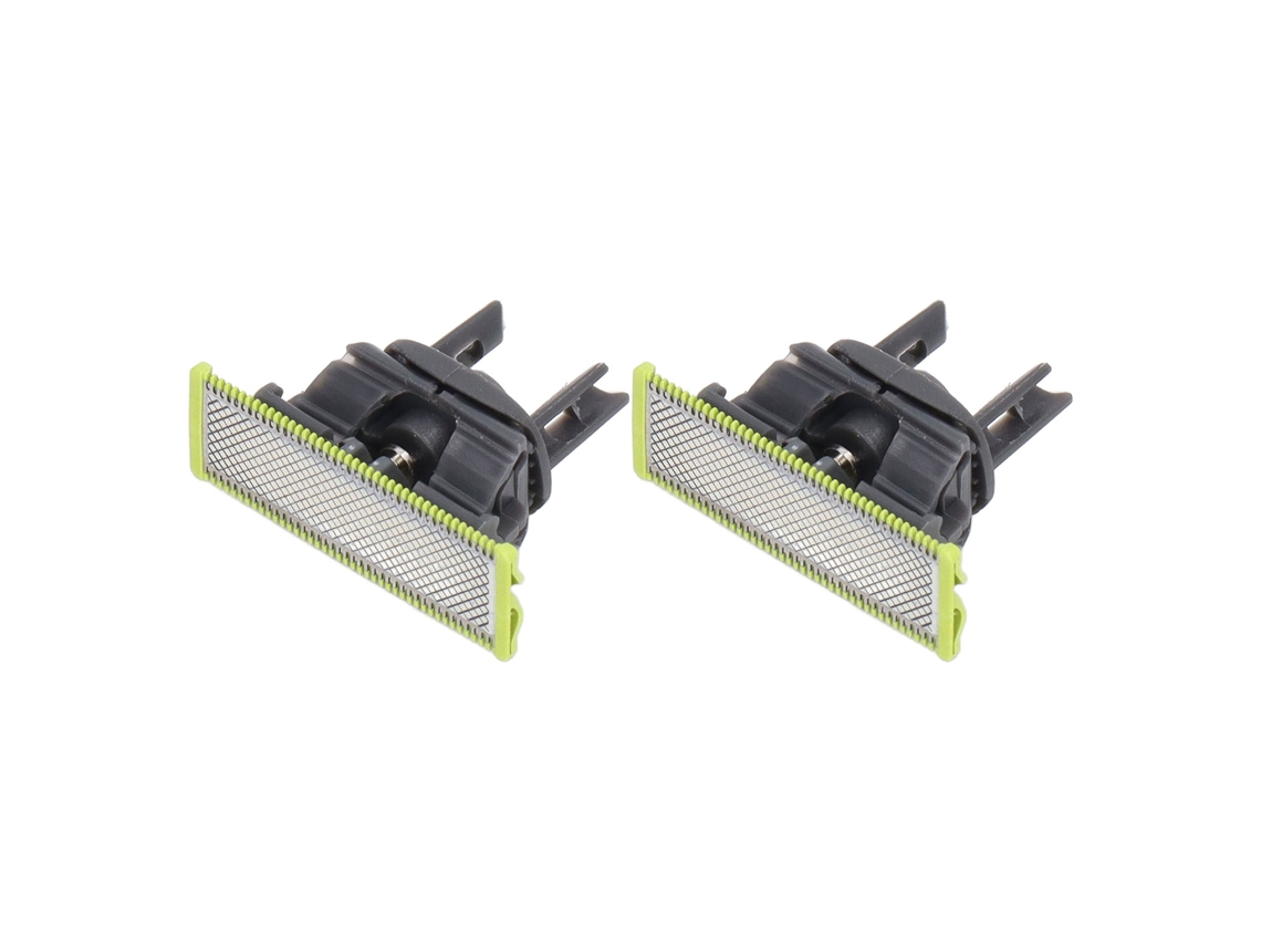 2 cuchillas de afeitar de acero inoxidable en forma de T compatibles con QP2523