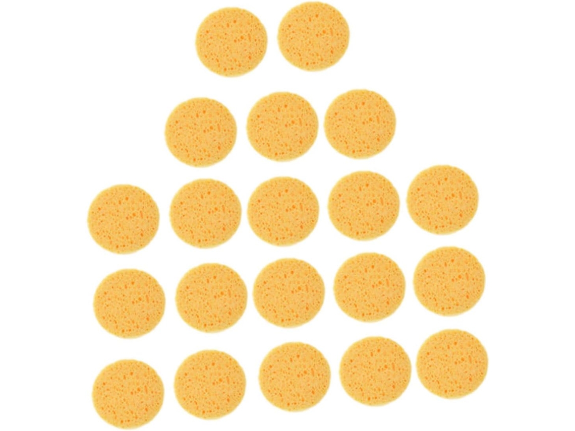 100pièces Éponge à Maquillage Arrondie Dial Nettoyant Rostro Simple Accesorio Houppette Cosmét...