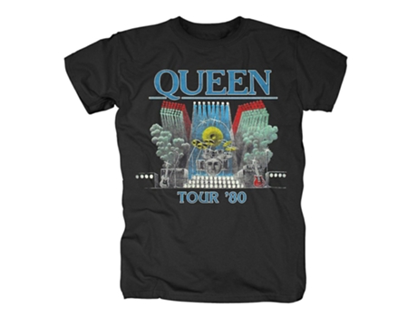 Camiseta ROCKINSTONE Queen Tour 80 (Algodón - XXXL)