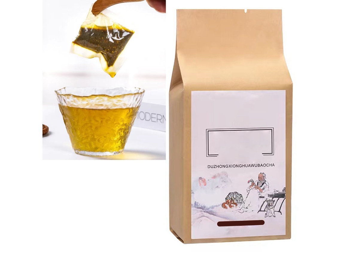 Té Saludable Para Hombres Con Eucomia Male Flower Y Ginseng, 30 Bolsitas De Té Tu Chung Tea.