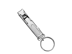 Cortaúñas Plegable Portátil De Acero Inoxidable Para Uñas De Manos Y Pies Con Lima Y Llavero.