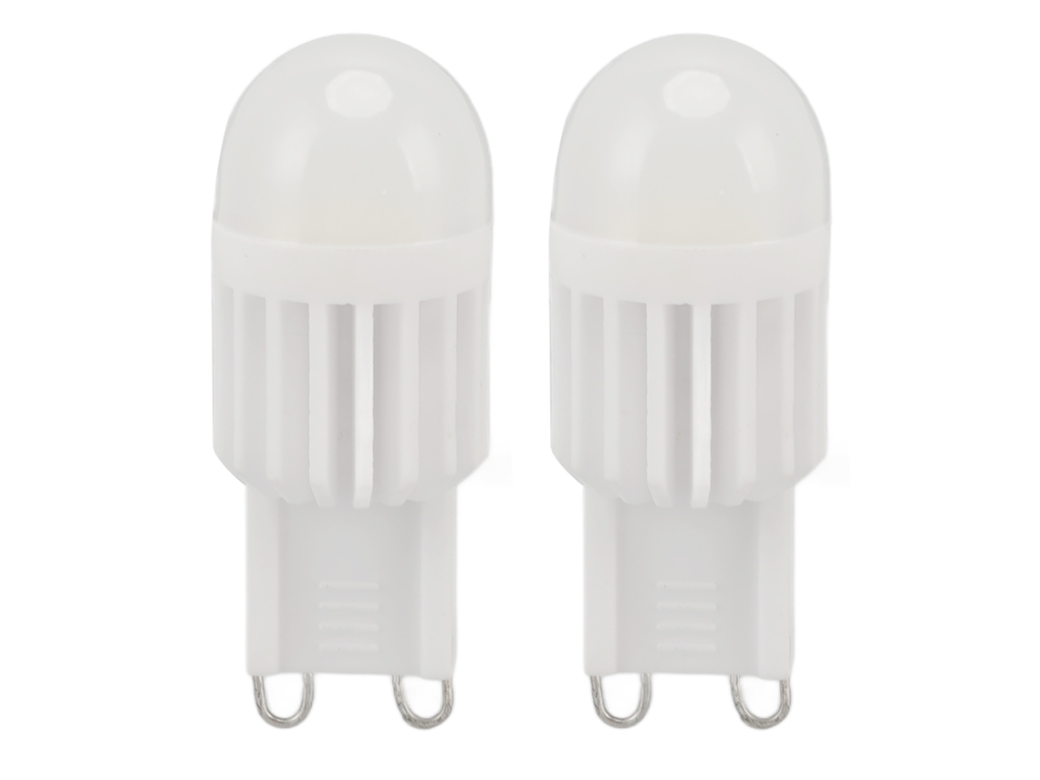 Rebe-2pcs Bombillas Led G9 Regulables 2w 180lm 14 Perlas Base Doble Pin Para Lámpara Mesa Pared Candelabro 220v