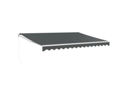 Maison Exclusive - Toldo Retráctil Aluminio Y Tela Gris Antracita 4x3 M