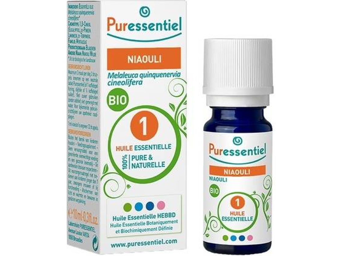 Aceite Essencial PURESSENTIEL Essencial De Niaouli Bio (10 ml de óleo essencial)