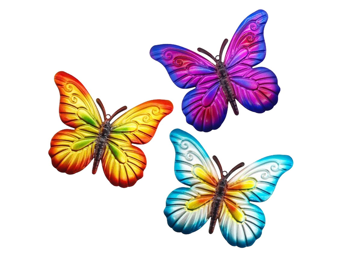 Adorno de pared de mariposa, hierro, jardín, balcón
