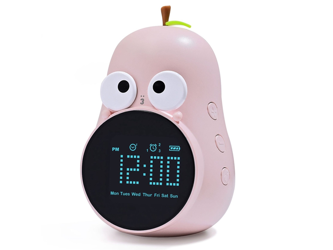 Reloj Infantil con Forma de Pera, Función Snooze, Triple Alarma, Digital NEVEANCE
