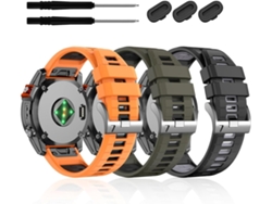 Correas Para Garmin Fenix 7 22 Mm De Silicona Suave