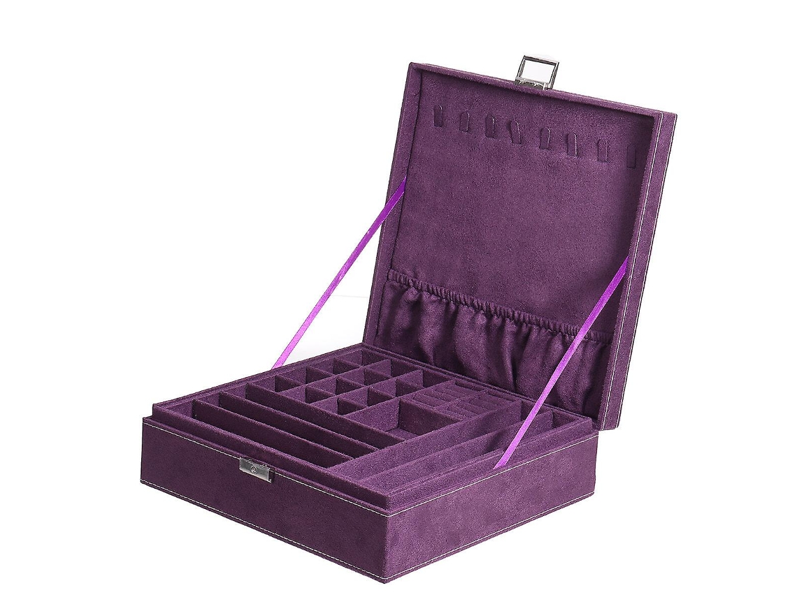 Estuche de viaje portátil con cremallera para 6 relojes, organizador de joyas, talla G, Hengjian (negro)