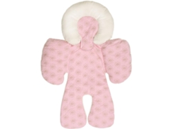 Cojín para asiento de cochecito de bebé Digitallab con soporte para la cabeza y el cuerpo del bebé (rosa)
